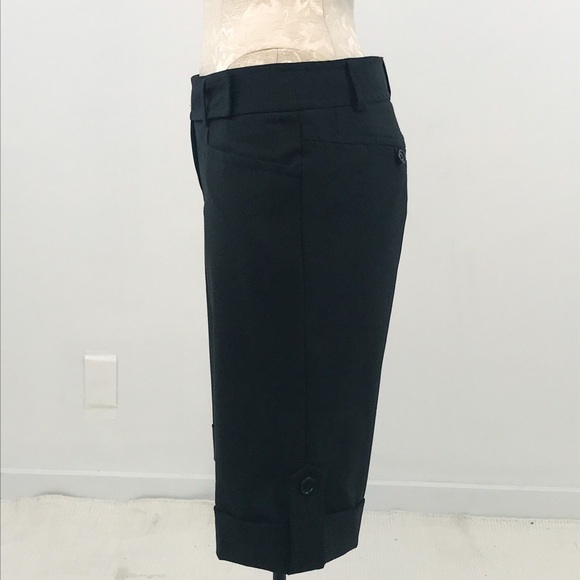 Trina Turk 2 Black Low Rise Trouser Bermuda Shorts - Picture 5 of 12